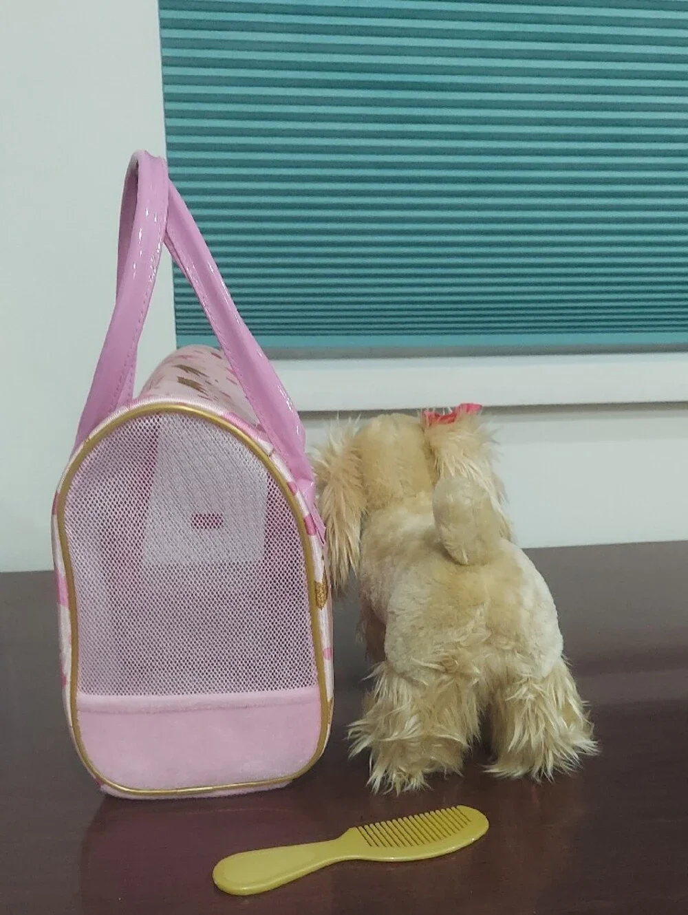 ❤️ Pucci Pups Cocker Spaniel Pink Crown Glam Bag Set
